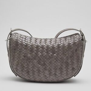& Other Stories Gray Woven Shoulder Bag